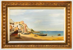Early 20th Century Oil - Italian Coastline