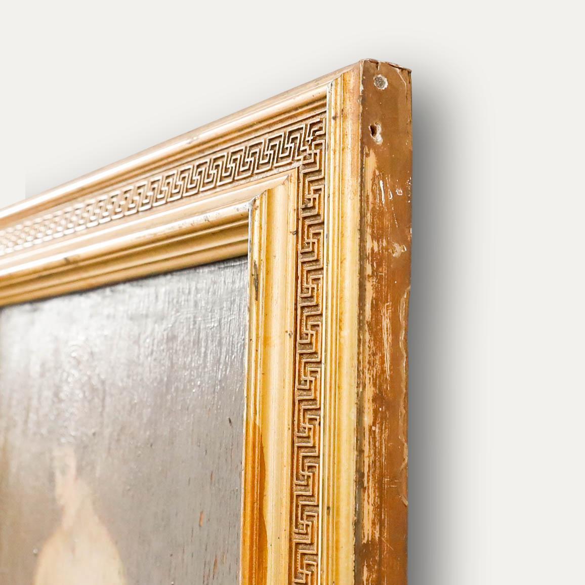Olio dei primi del Novecento - Signora con scialle di pizzo in vendita 1