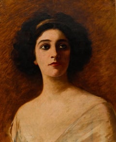 Early 20th Century Oil - Lady with the Gold Headband