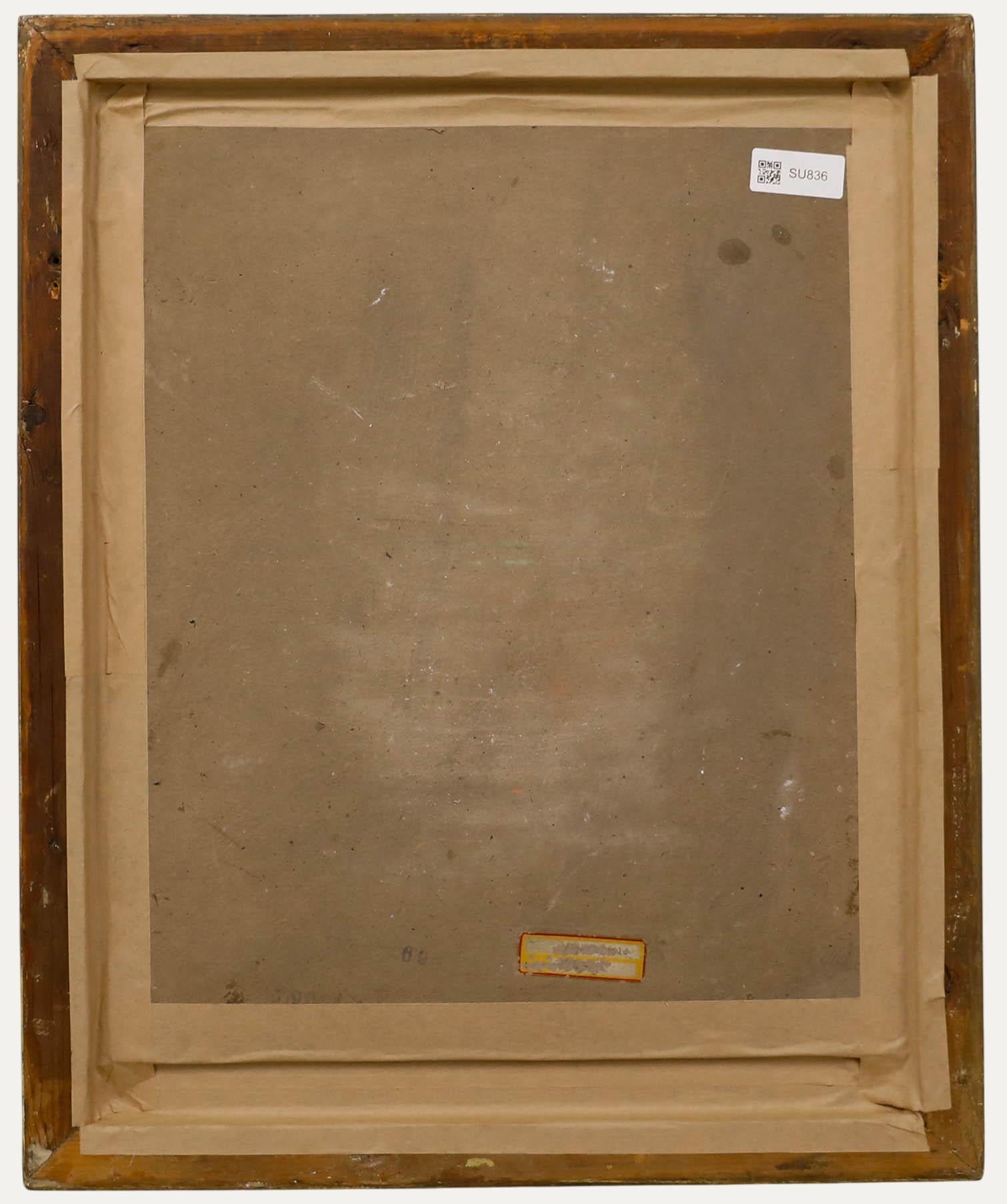 Öl aus dem frühen 20. Jahrhundert - Alte Townes-Brücke (Braun), Landscape Painting, von Unknown