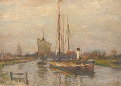 Early 20th Century Oil - On the Estuary