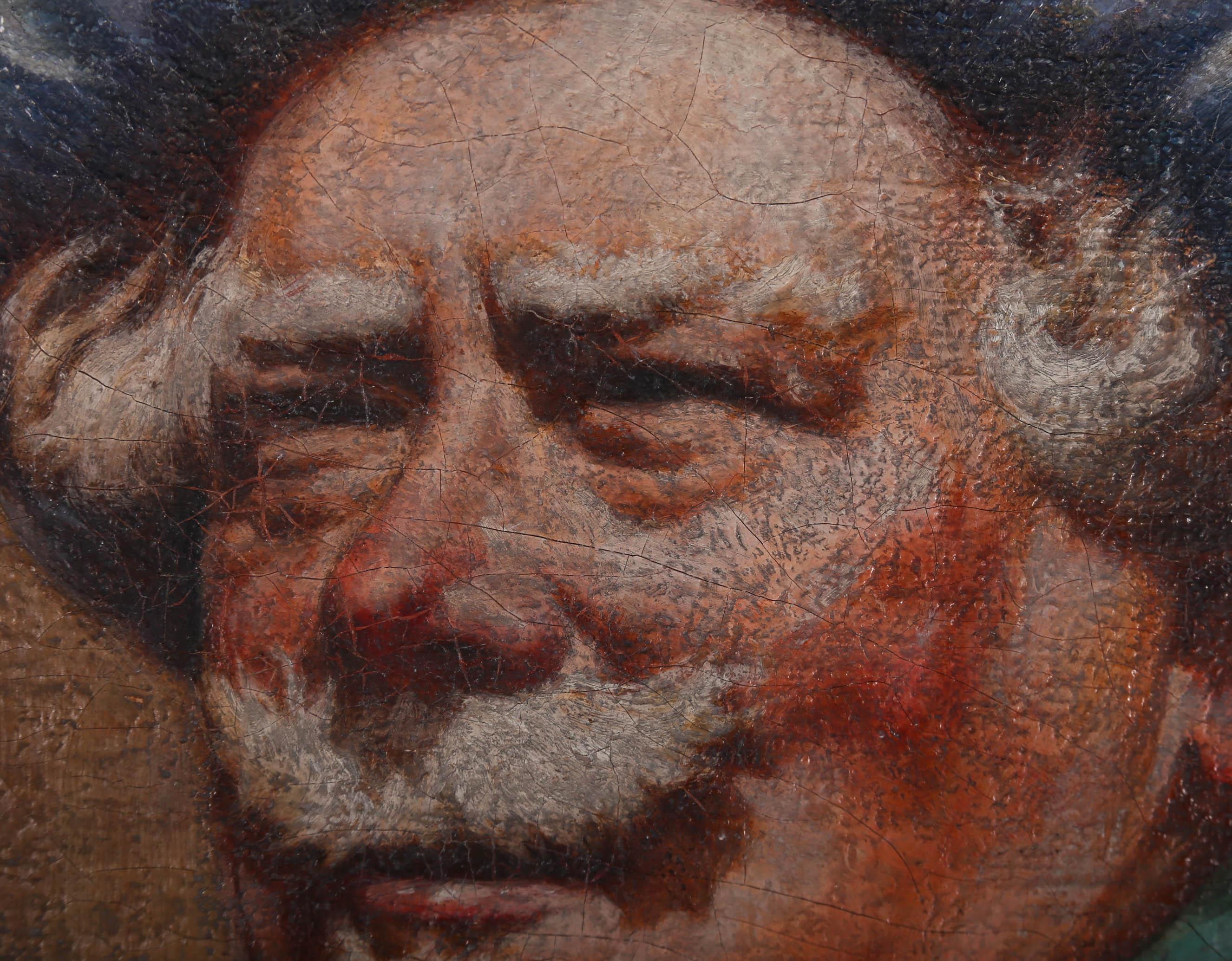 Huile du début du 20e siècle - Portrait d'un homme barbu en vente 1