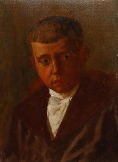 Early 20th Century Oil - Portrait of a Young Boy