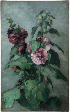 Olio dei primi del Novecento - Agrifoglio viola