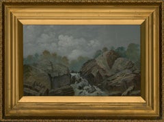 Öl des frühen 20. Jahrhunderts - Rocky River Scene II