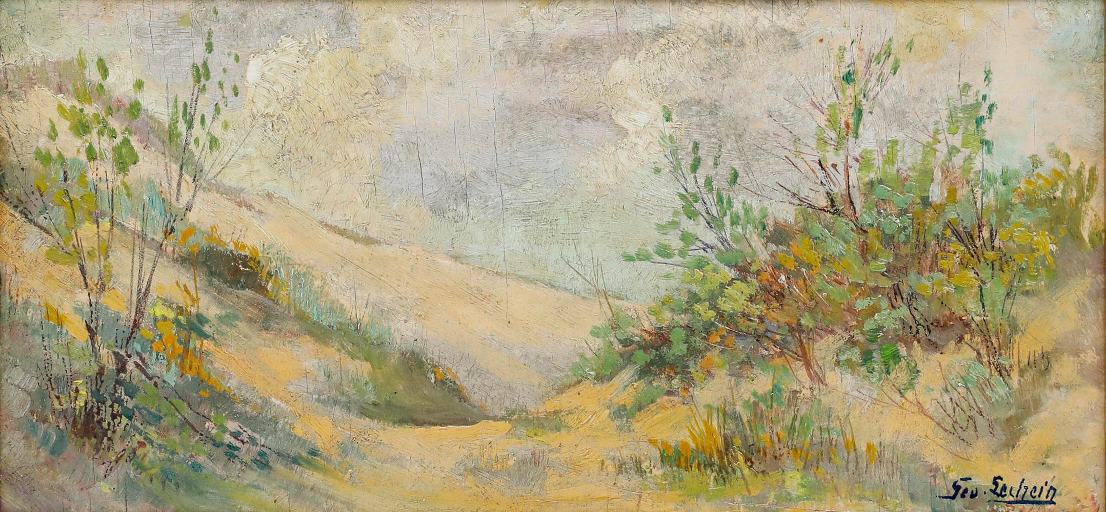 Huile du début du 20e siècle - Rollle Hills II - Painting de Unknown