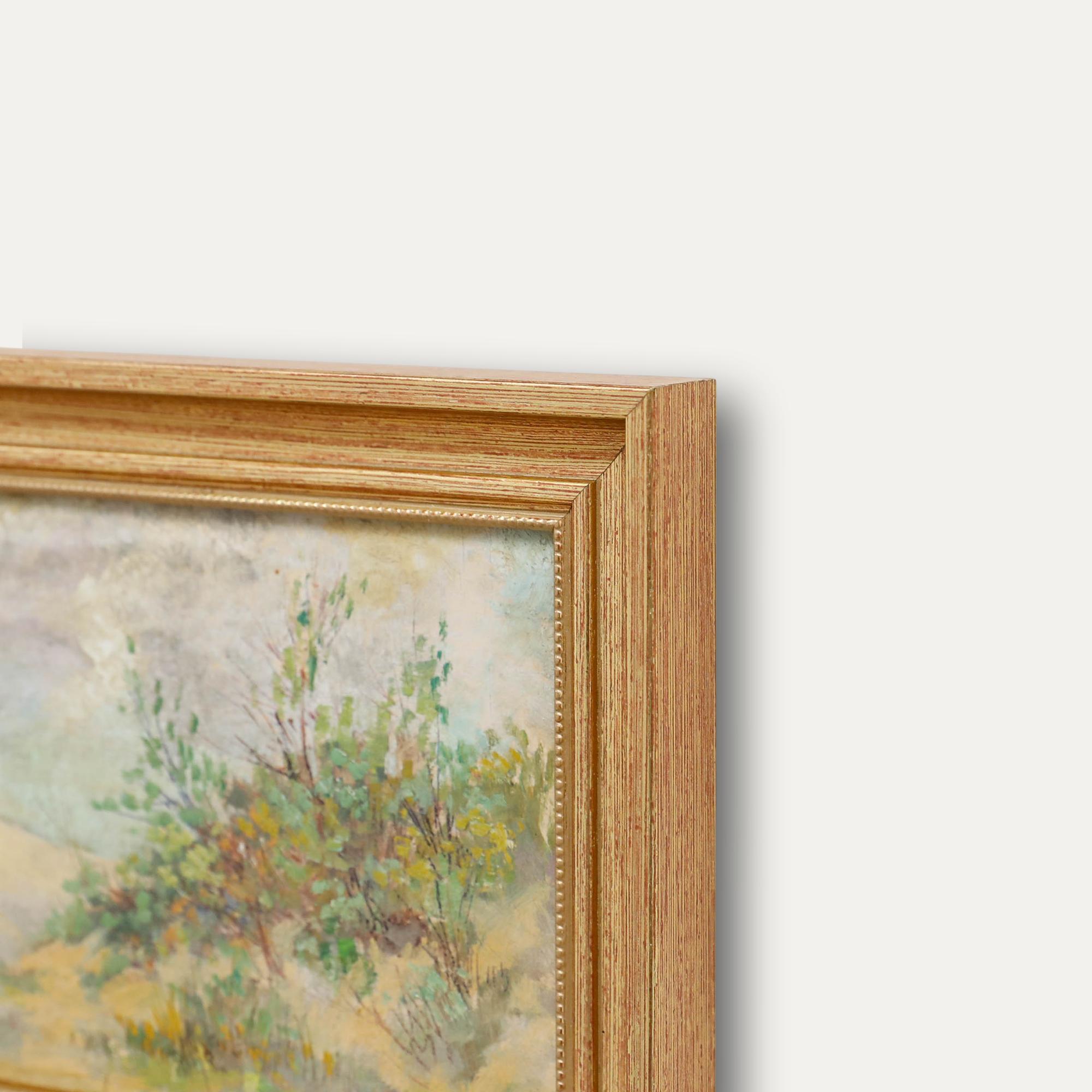 Huile du début du 20e siècle - Rollle Hills II en vente 1