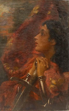 Early 20th Century Oil - Saint Catherine of Alexandria