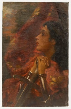 Early 20th Century Oil - Saint Catherine of Alexandria