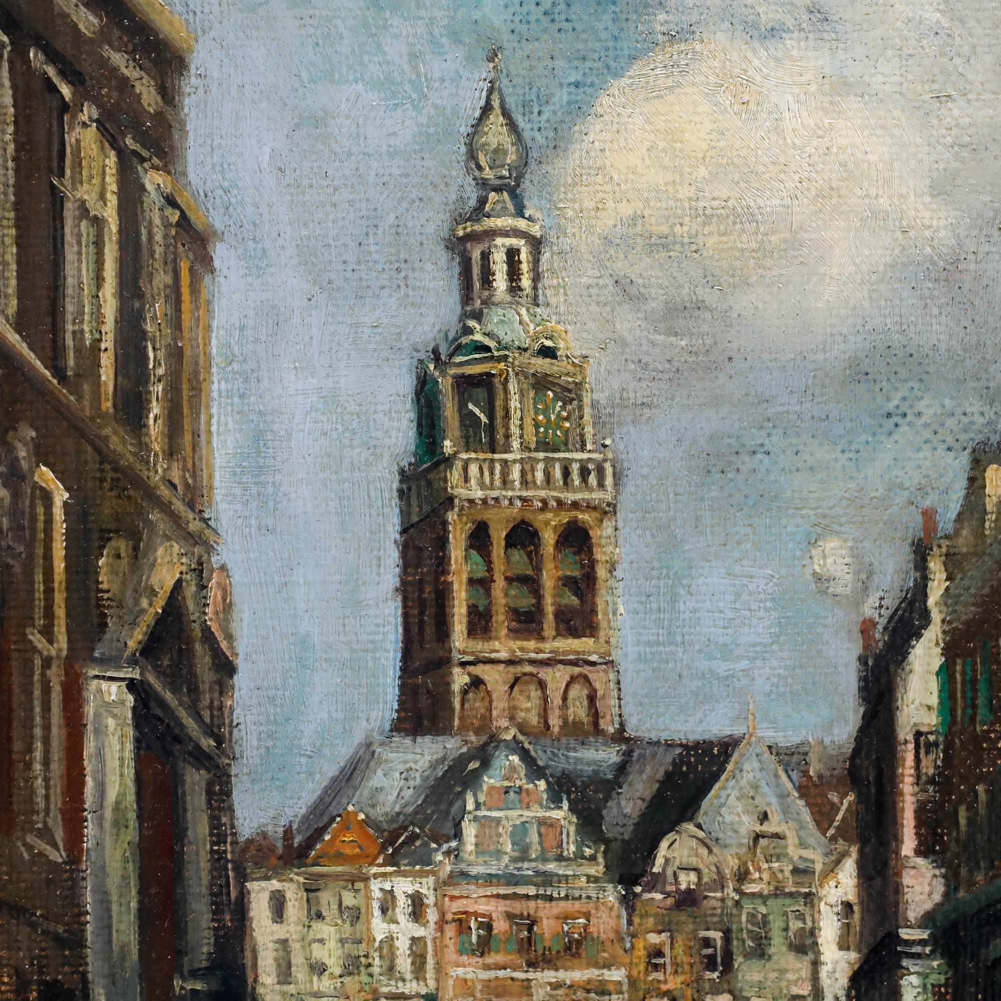 Öl aus dem frühen 20. Jahrhundert - Saint Stephen's Church im Angebot 1