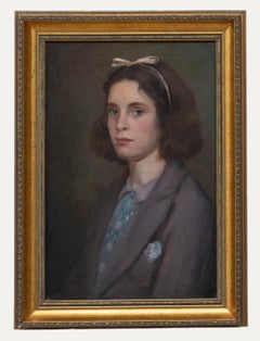 Early 20th Century Oil - School Girl