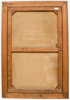 Early 20th Century Oil - Singing in The Chancel