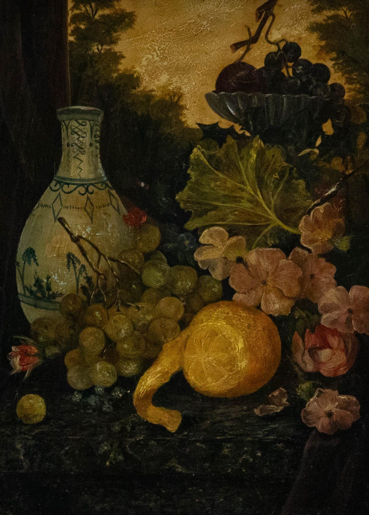 Early 20th Century Oil - Still Life in Nature - Painting by Unknown