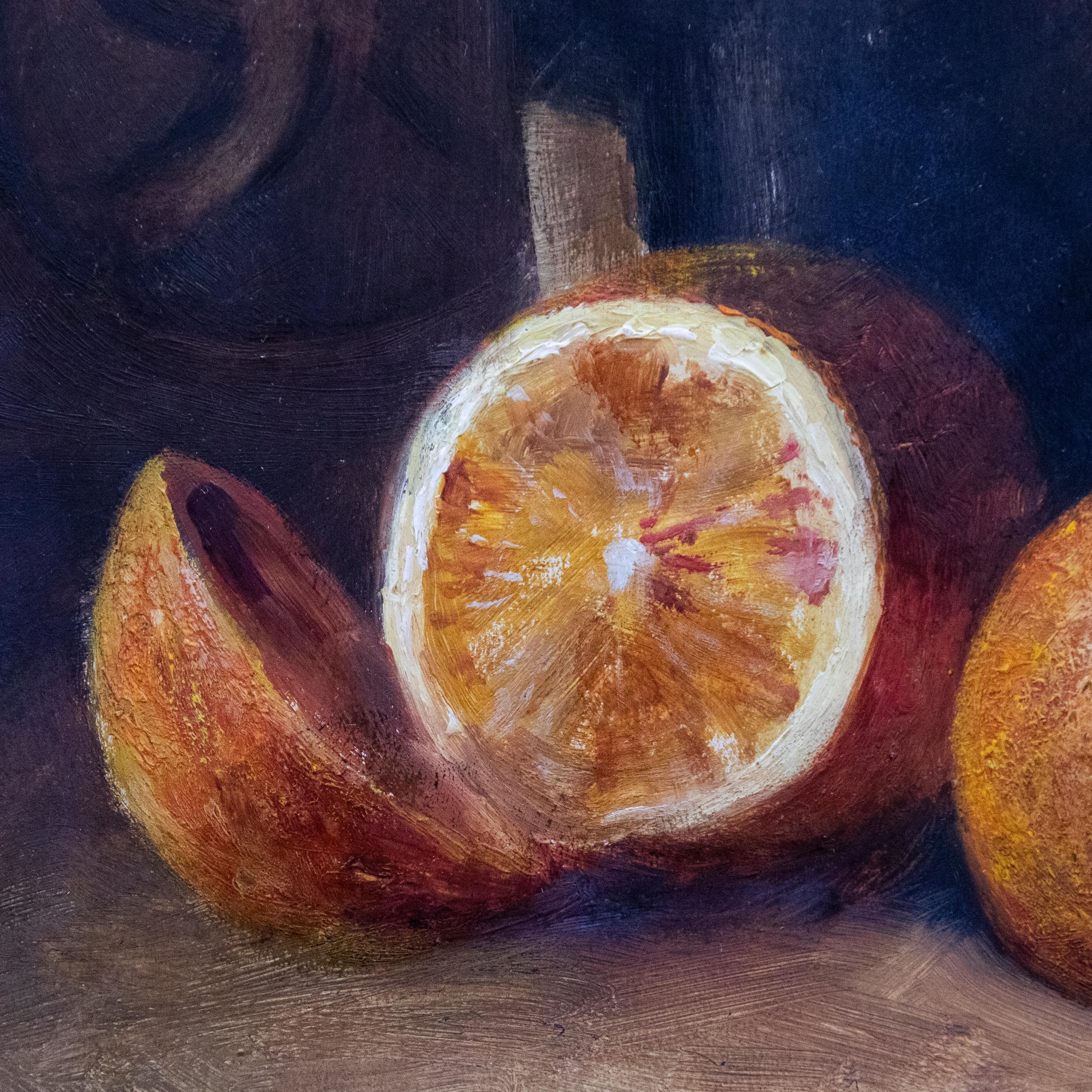 Early 20th Century Oil - Still Life with Oranges 1