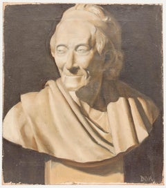 Early 20th Century Oil - Study of a Marble Bust