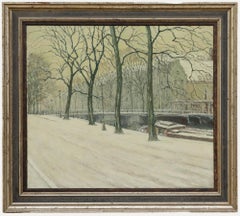 Early 20th Century Oil - The Bloemgracht in Winter