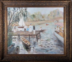 Early 20th Century Oil - The Boating Party