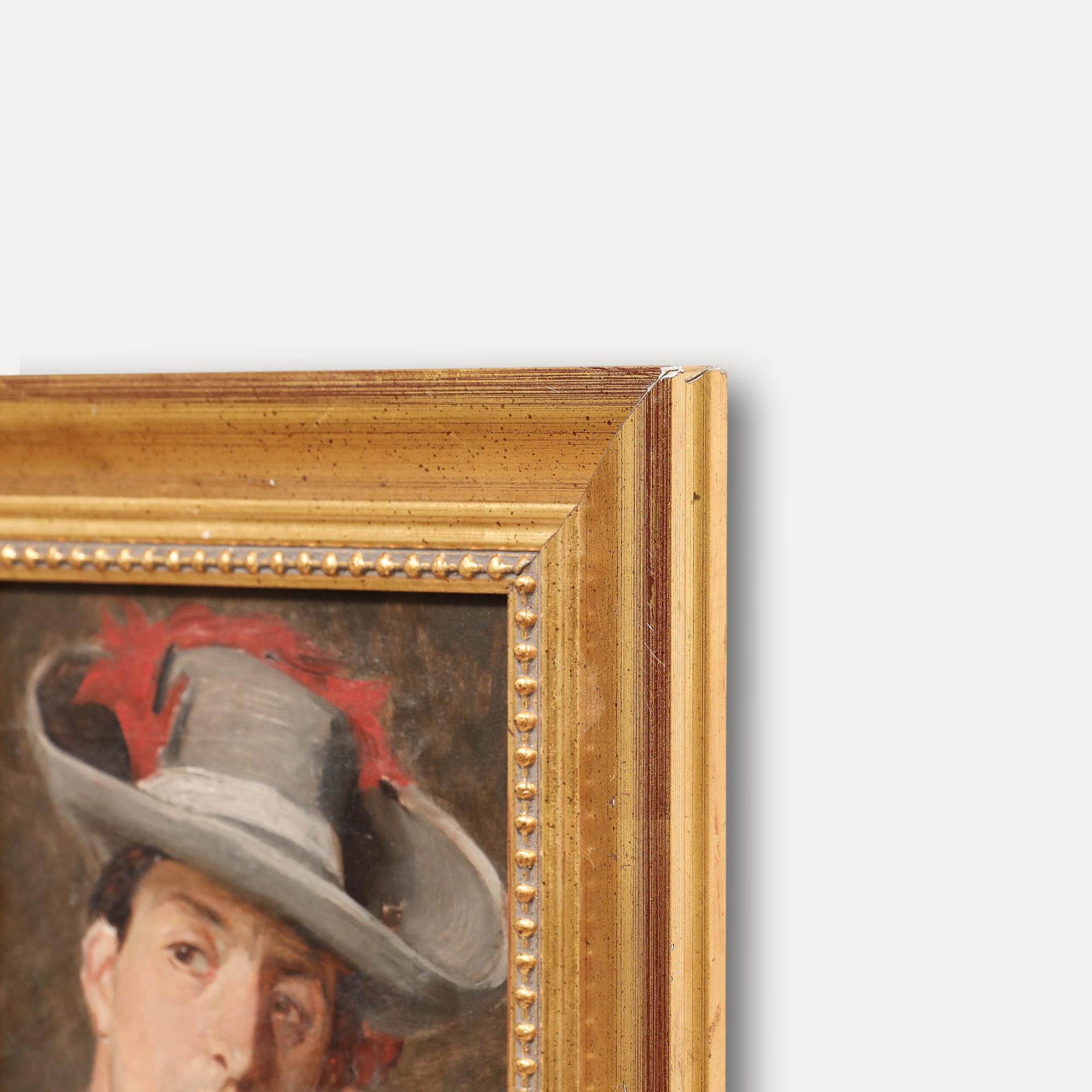 Olio dei primi del Novecento - Il Cavaliere in vendita 1