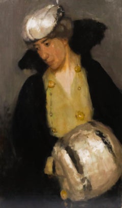 Early 20th Century Oil - The Edwardian Lady