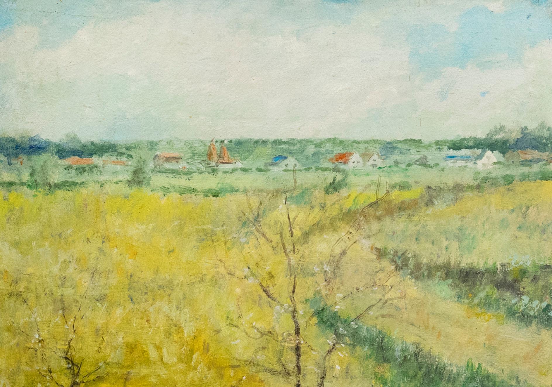 Ölgemälde des frühen 20. Jahrhunderts – The Oast Houses – Painting von Unknown