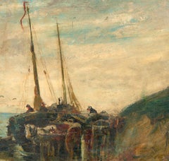 Early 20th Century Oil - The Old Fishing Trawler