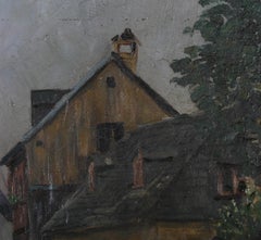 Ölgemälde des frühen 20. Jahrhunderts – The Village Street