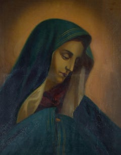 Early 20th Century Oil - The Virgin Mary