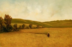 Early 20th Century Oil - The Wheat Field