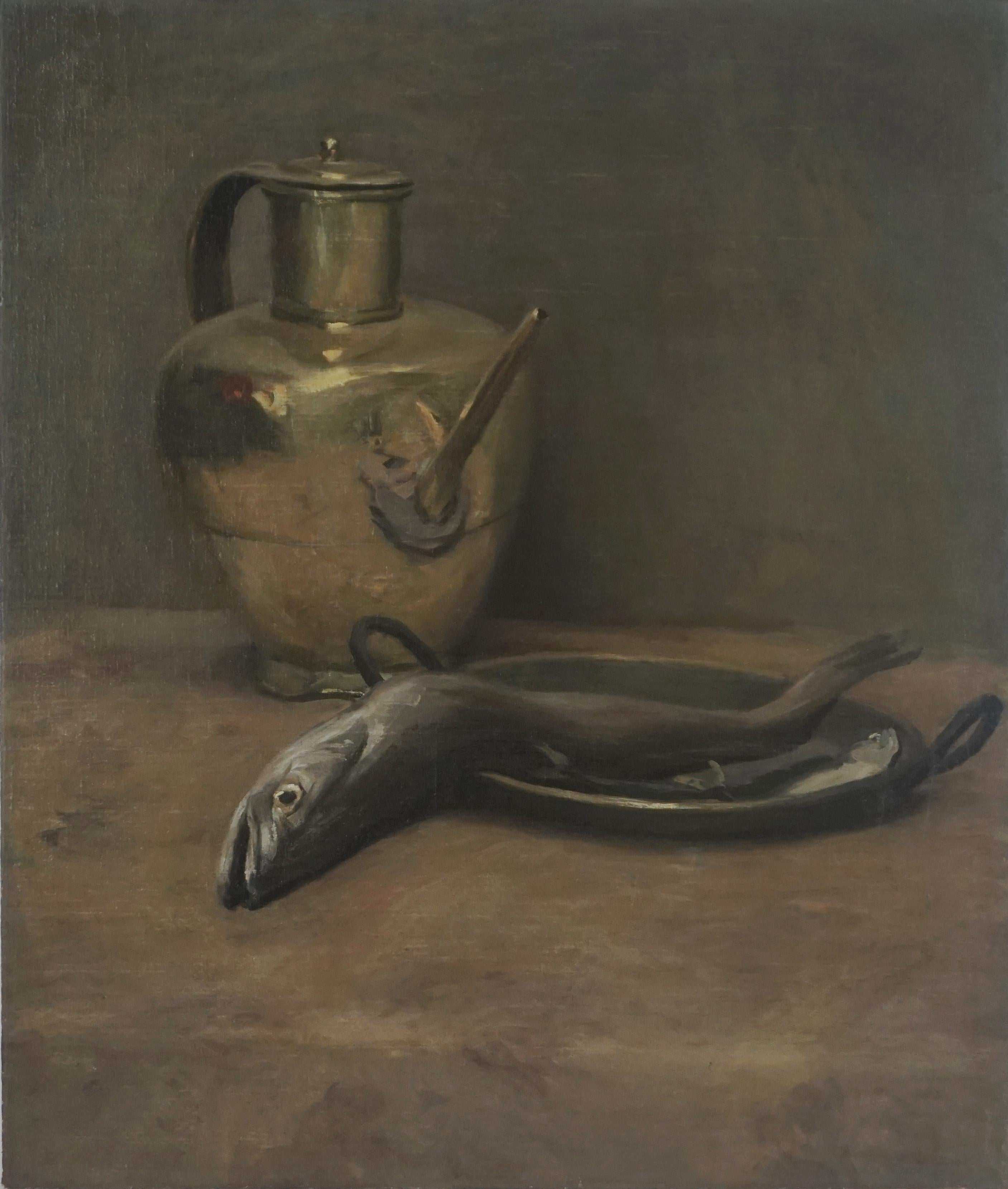 Óleo original de principios del siglo XX al estilo de William Merritt Chase