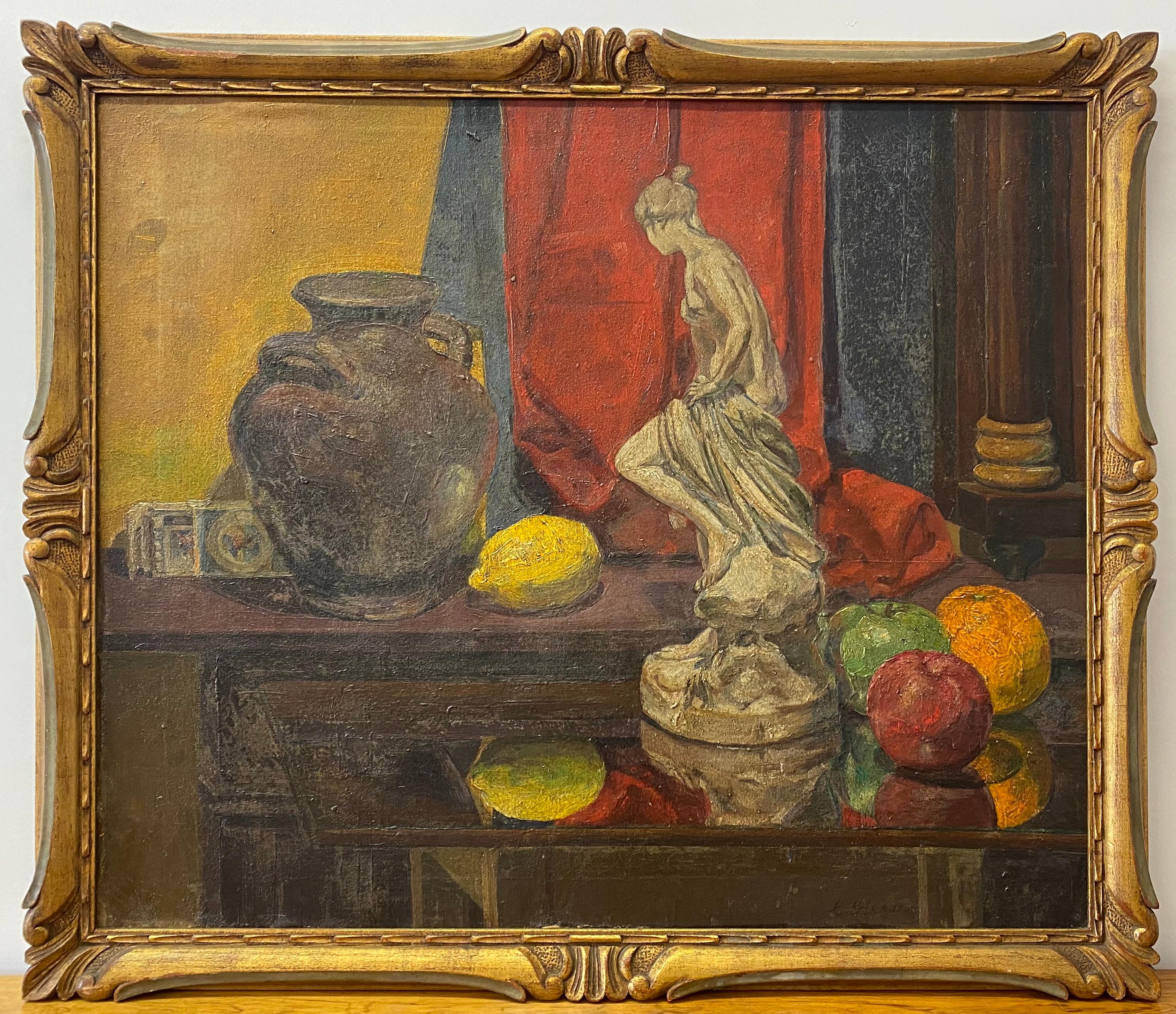 Unknown Still-Life Painting – Stillleben des frühen 20. Jahrhunderts, Ölgemälde von C. G. Loane