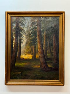 Early 20th century Woodland landscape painting