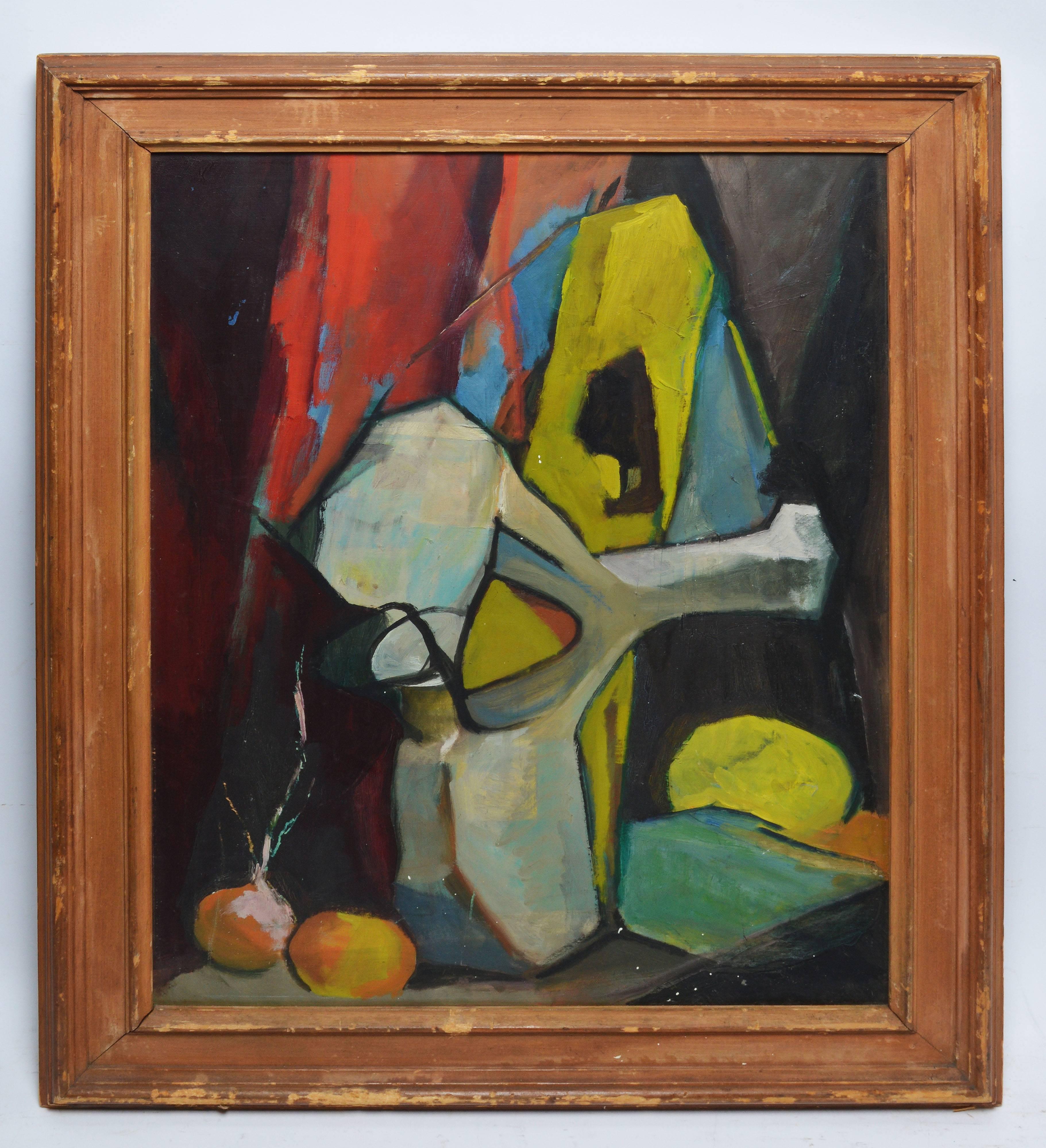 Early American Modernist Still Life - Painting by Unknown