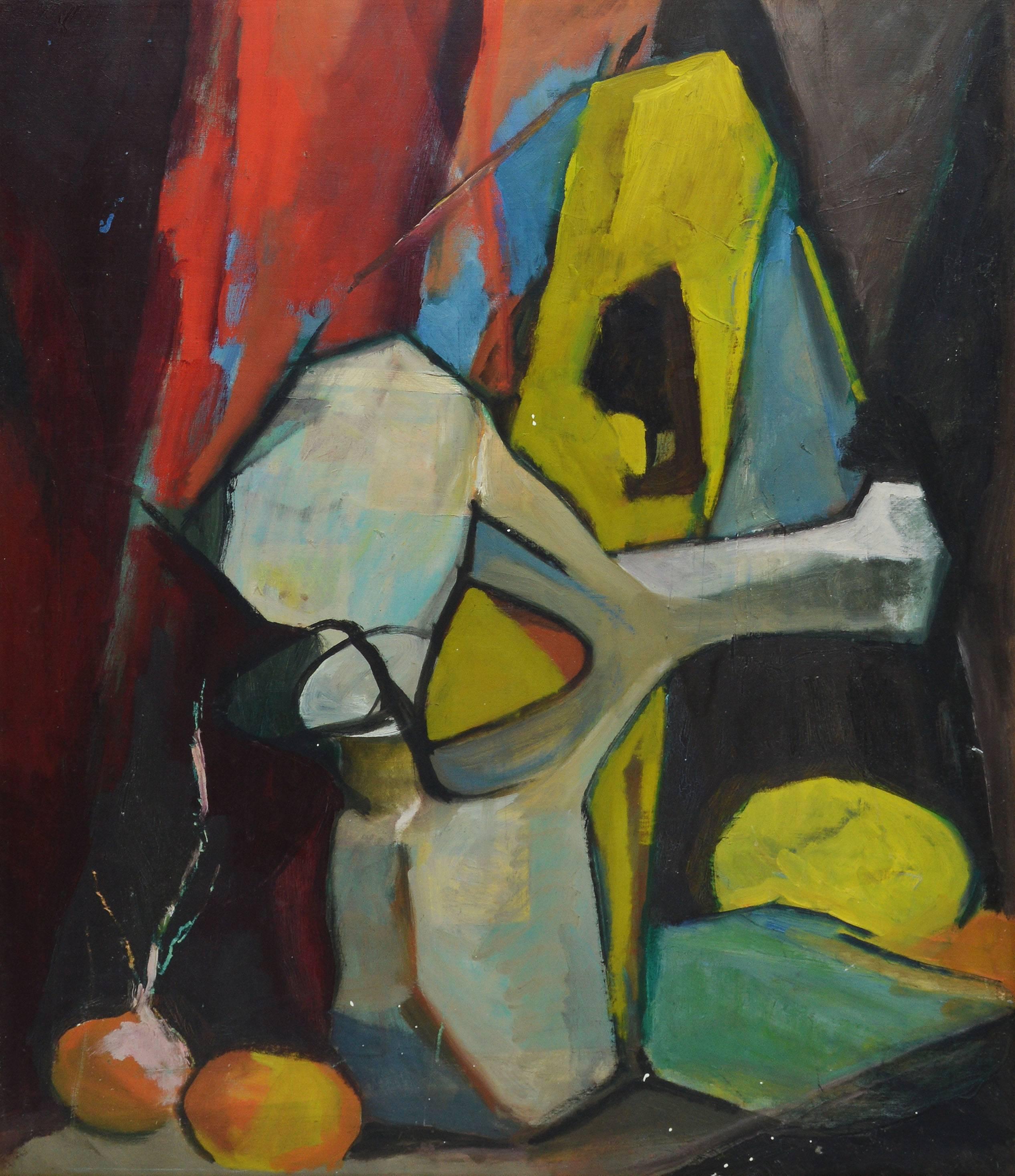 Early American Modernist Still Life - Abstract Painting by Unknown