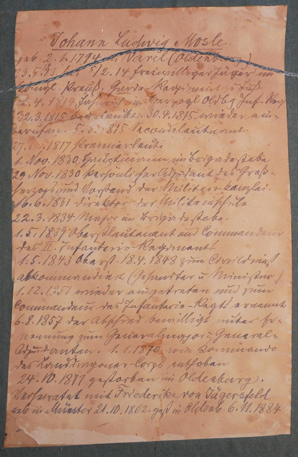 Ritratto militare realistico di un uomo (Johann Ludwig-Mosley) in vendita 6