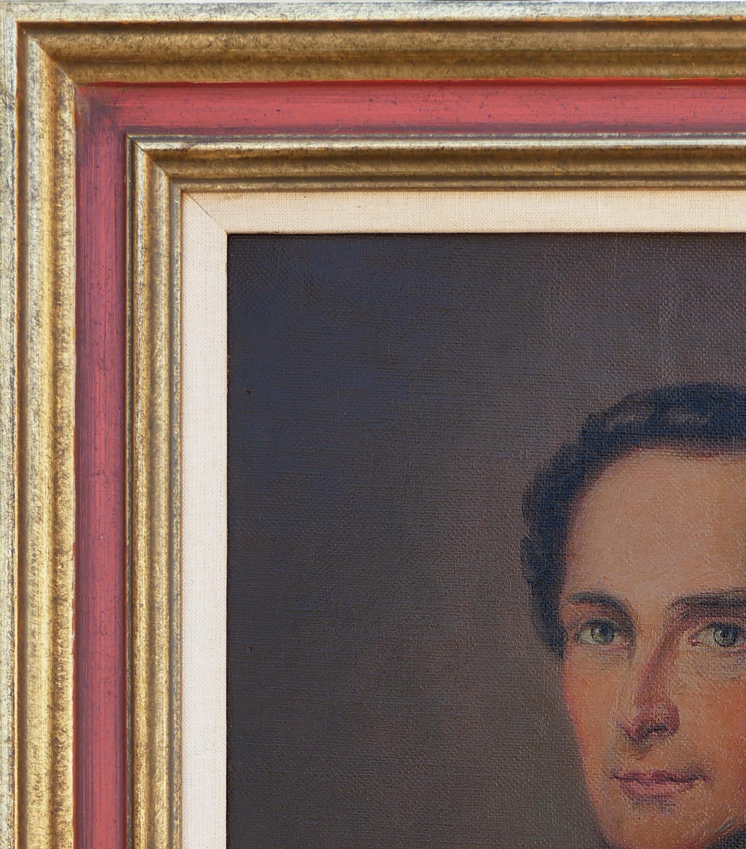 Ritratto militare realistico di giovane uomo (Georg Friedrich) - Painting Realismo di Unknown