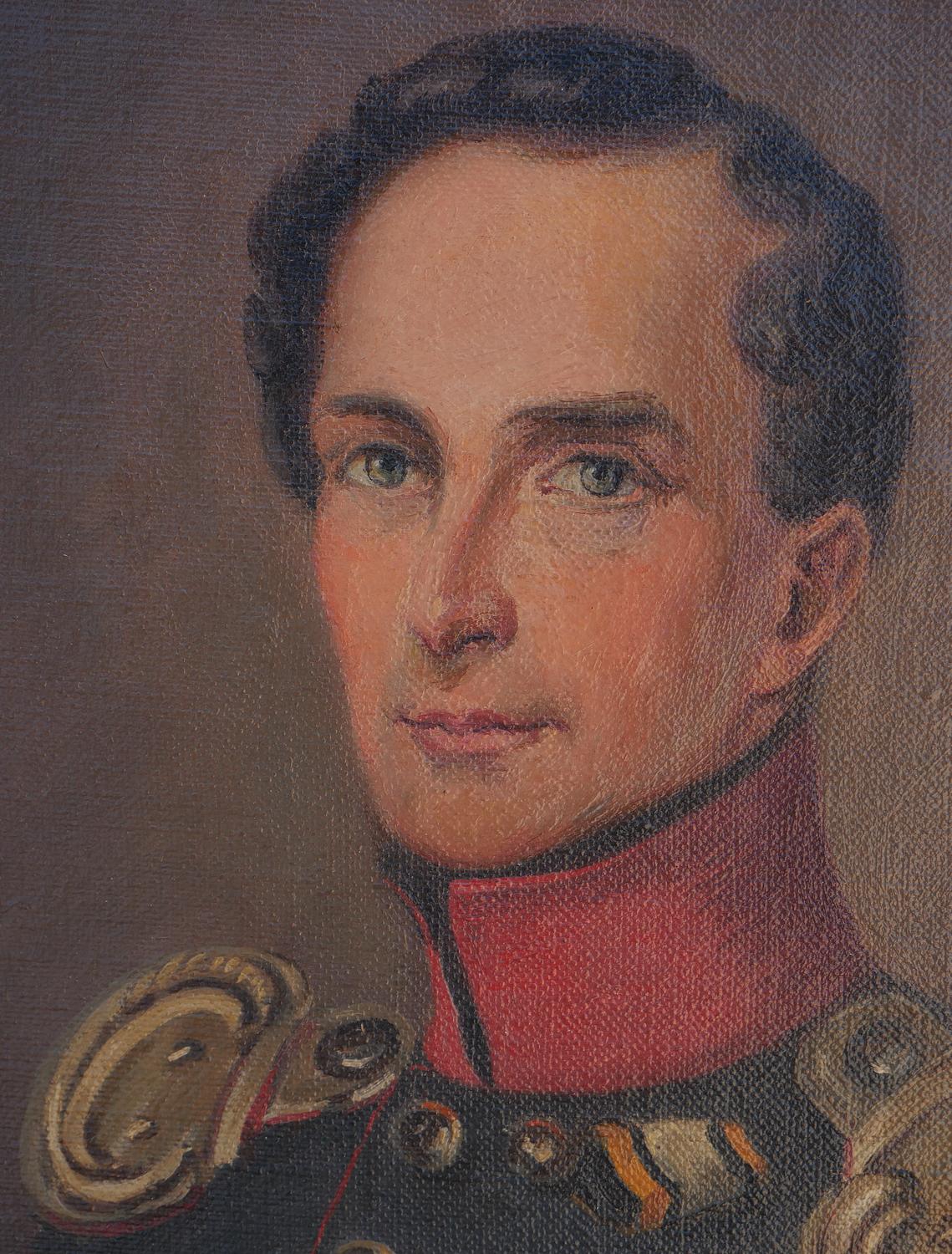 Ritratto militare realistico di giovane uomo (Georg Friedrich) in vendita 2