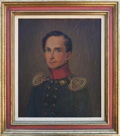 Early German Realistic Military Portrait of a Young Man (Georg Friedrich)