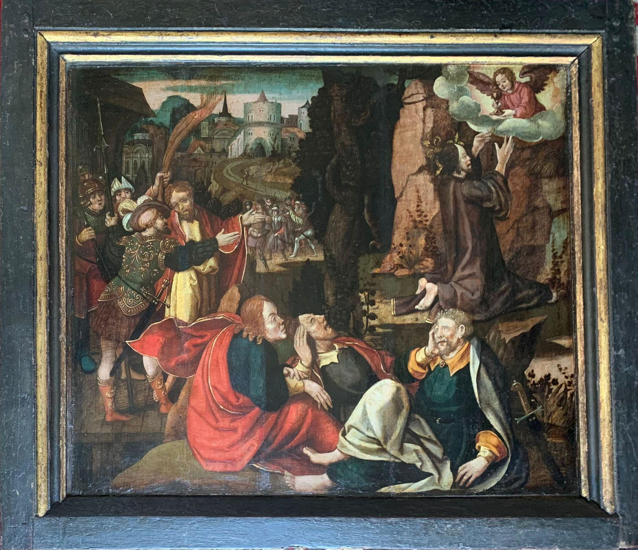 Early XVI century. The Agony in the Garden. Southern German school.  For Sale 9