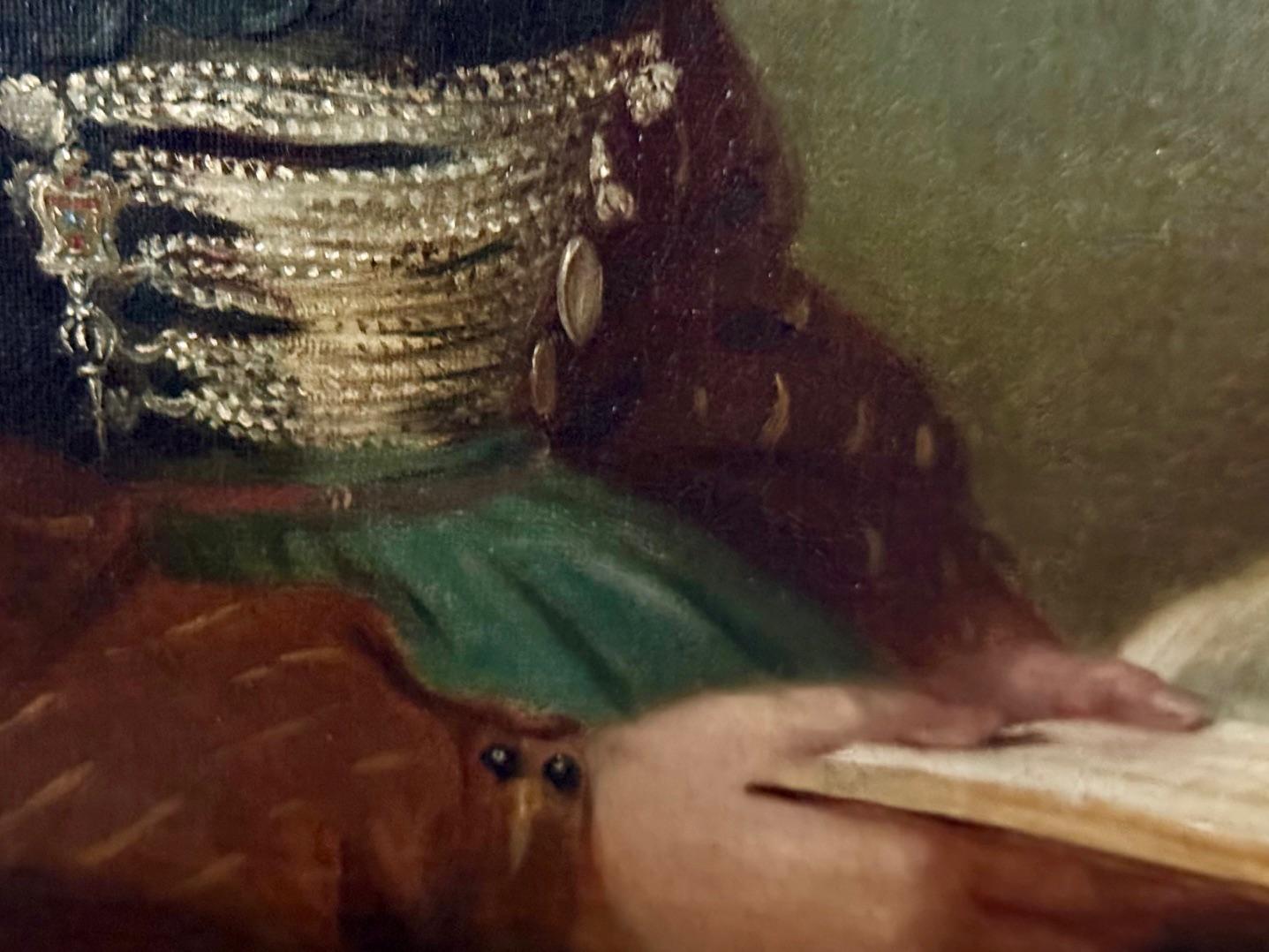 Retrato manierista de Europa del Este, mujer con traje tradicional en venta 3