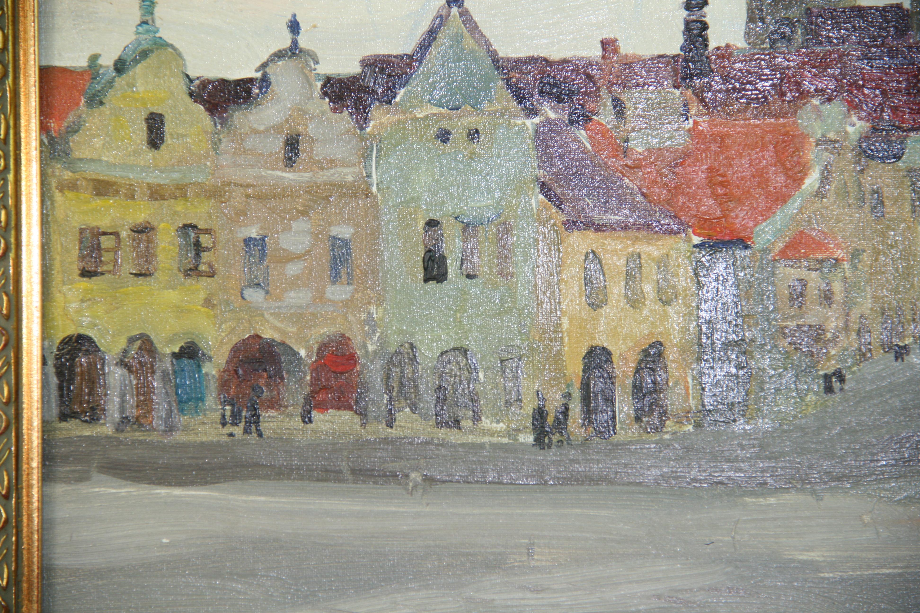 Eastern European Village Scene For Sale 1