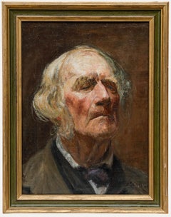 E.B. Griffin - Framed 1889 Oil, Study of an Elderly Gentleman