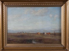 Ebenezer Hanson - Signed & Framed Early 20th Century Oil, Highland Winds