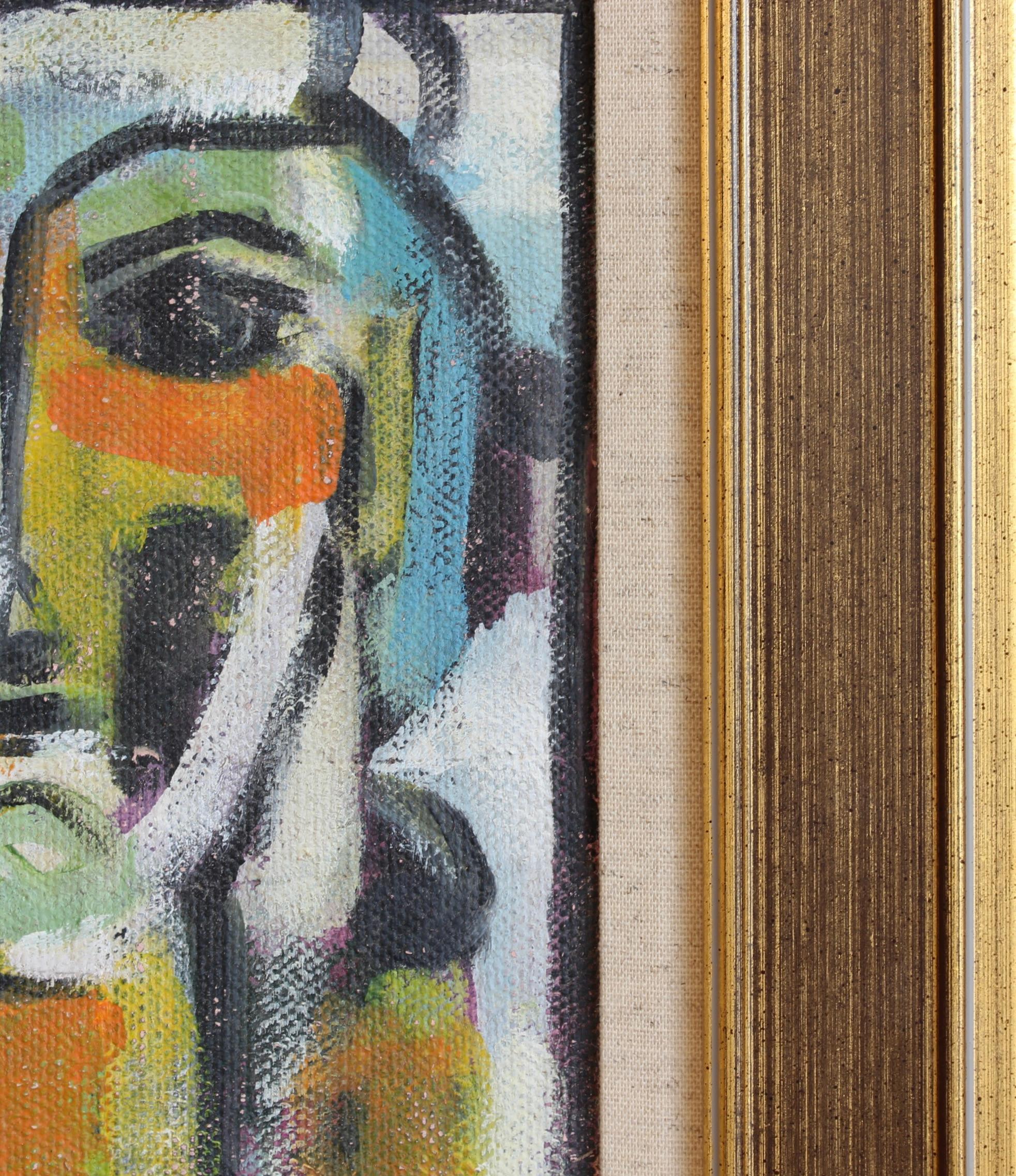Echoes of the Atelier IV, acrylic on canvas mounted on board, Florentine School (circa 1980s-90s). This gallery has acquired a number of paintings through an intermediary of an ageing art professor from the Istituto di Arte di Porta Romana,