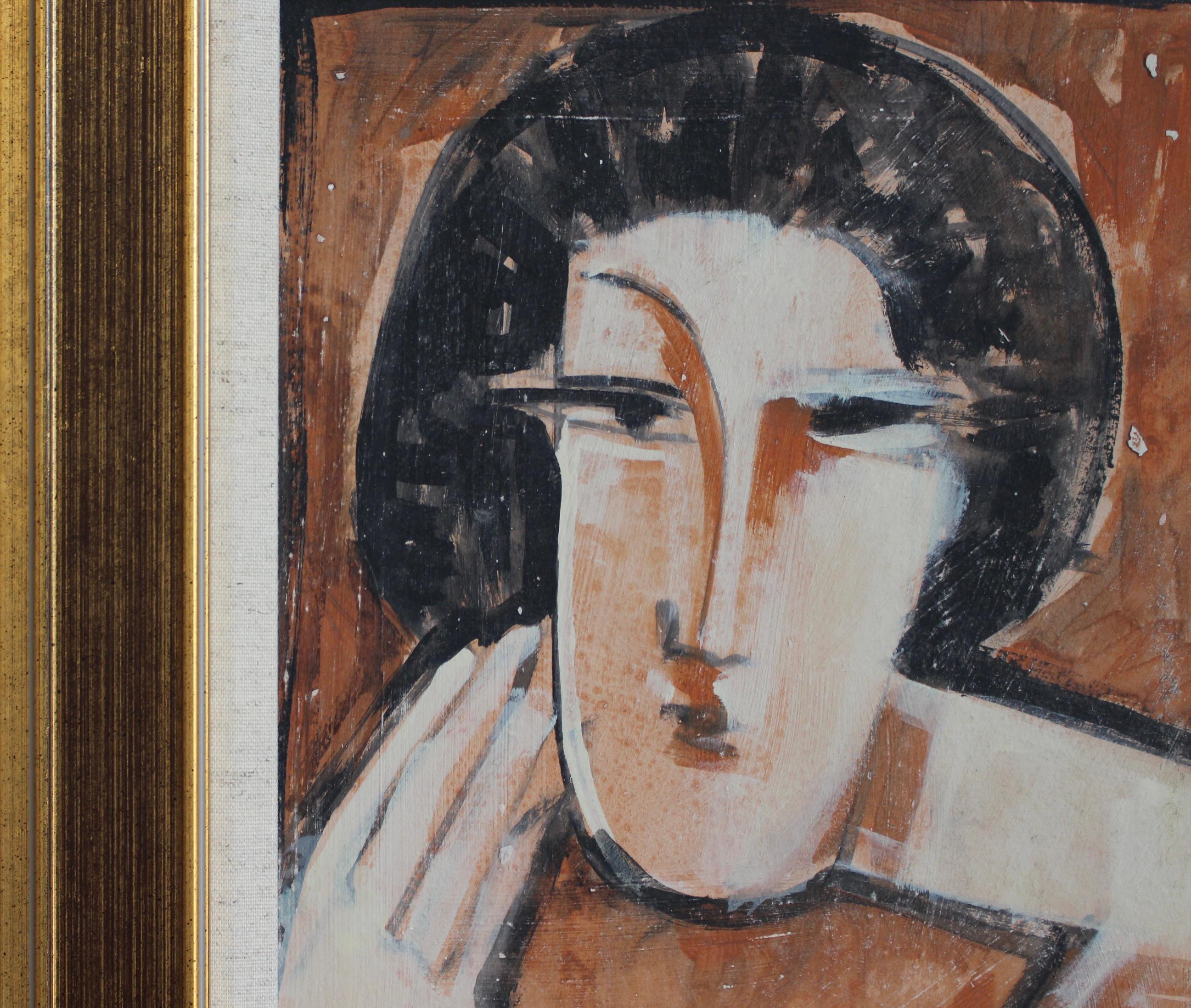 Echoes of the Atelier I, acrylic on board, Florentine School (circa 1980s-90s). This gallery has acquired a number of paintings through an intermediary of an ageing art professor from the Istituto di Arte di Porta Romana, Florence, Italy. The