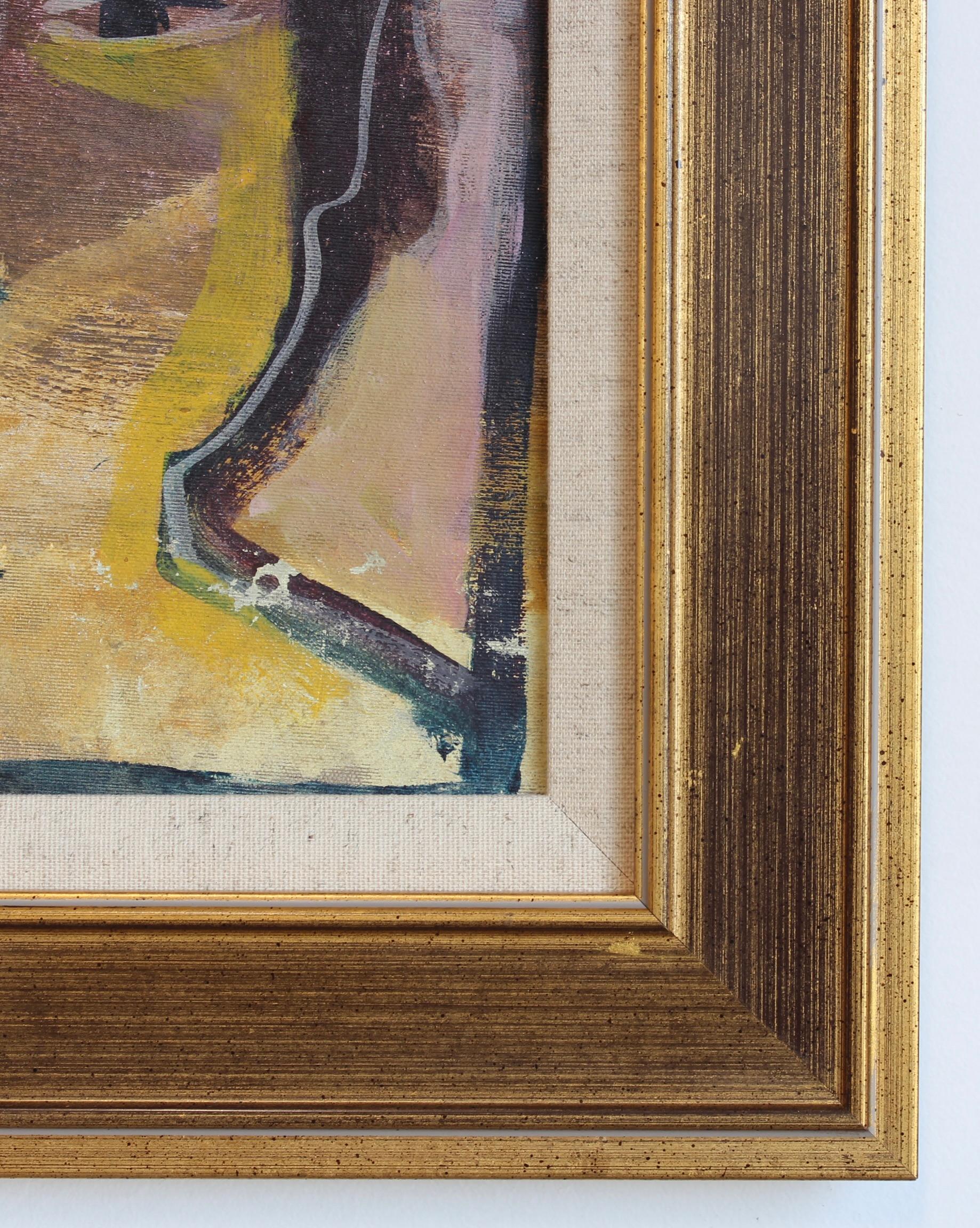 Echoes of the Atelier V - Brown Portrait Painting by Unknown