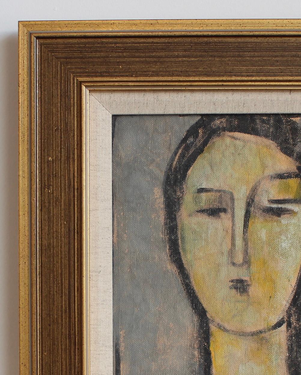 Echoes of the Atelier VI, Acryl auf Leinwand auf Karton, Florentiner Schule (ca. 1980-90er Jahre). Diese Galerie hat durch die Vermittlung eines alternden Kunstprofessors des Istituto di Arte di Porta Romana in Florenz, Italien, eine Reihe von