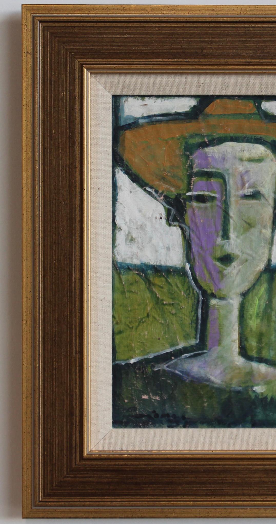 Echoes of the Atelier XIII, acrylic on canvas mounted on board, Florentine School (circa 1980s-90s). This gallery has acquired a number of paintings through an intermediary of an ageing art professor from the Istituto di Arte di Porta Romana,