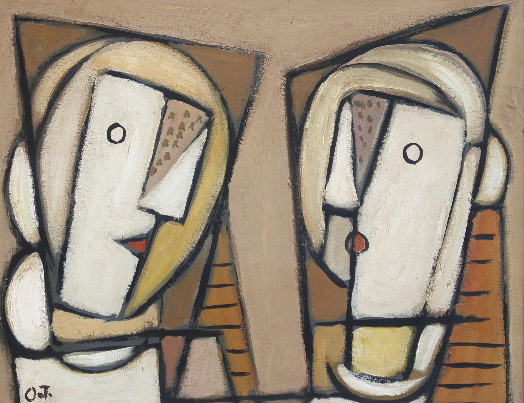 Echoes of the Avant-Garde: Mid-Century Visions XII (circa 1970s) - Painting by Unknown