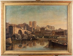 Ecole française du XIXe siècle Pont d'Avignon