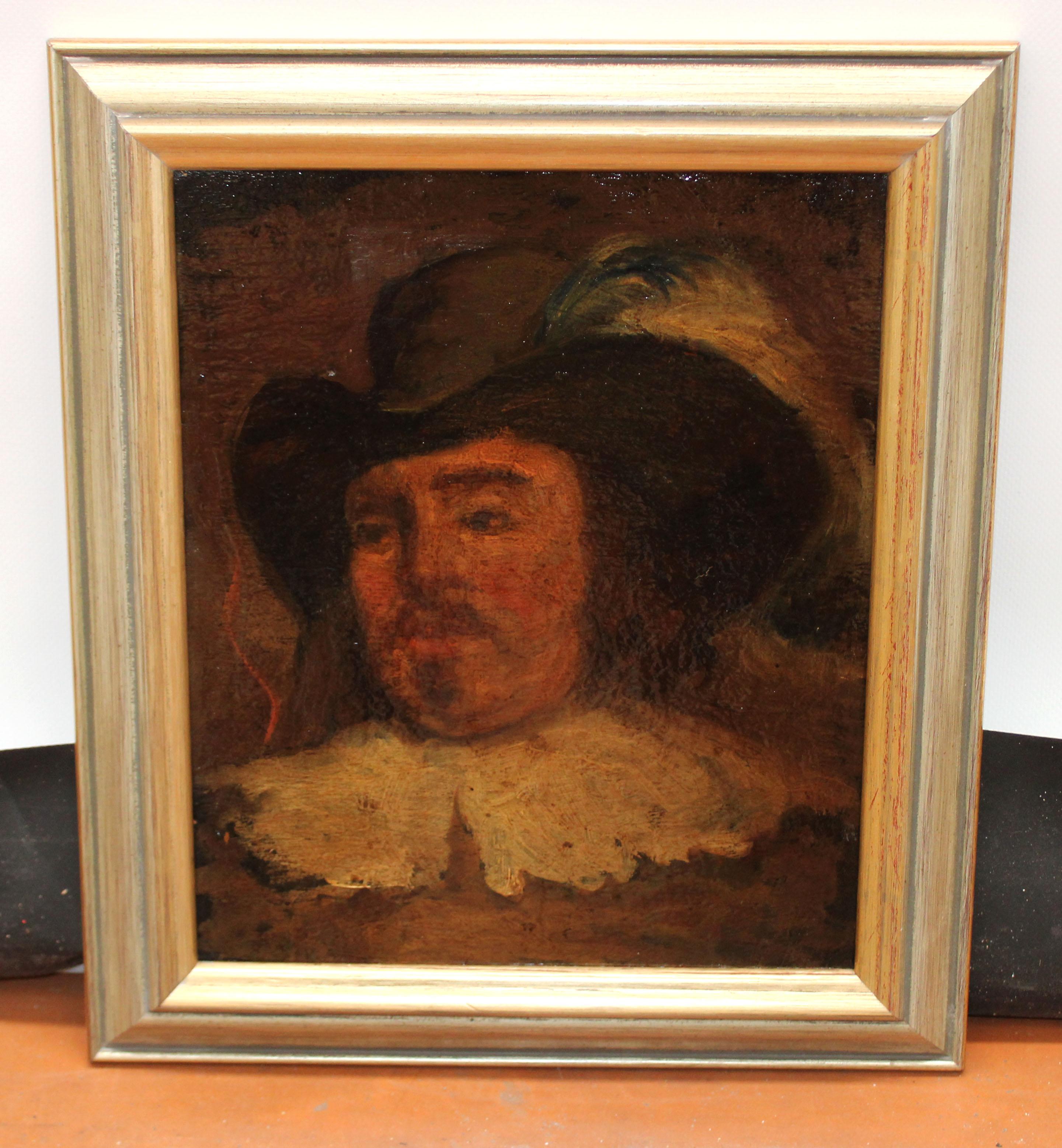 Ecole française (XIX) - Portrait d'un gentilhomme – Painting von Unknown